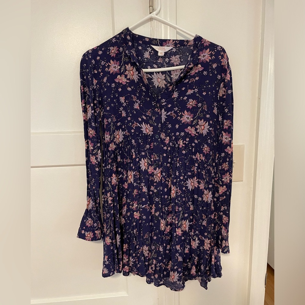 Sun and Shadow Floral Tunic